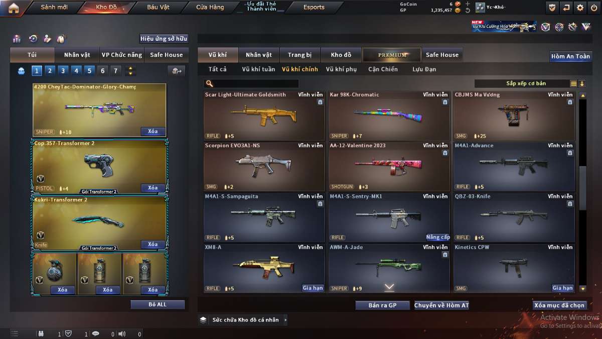 shop acc cf uy tin gia re